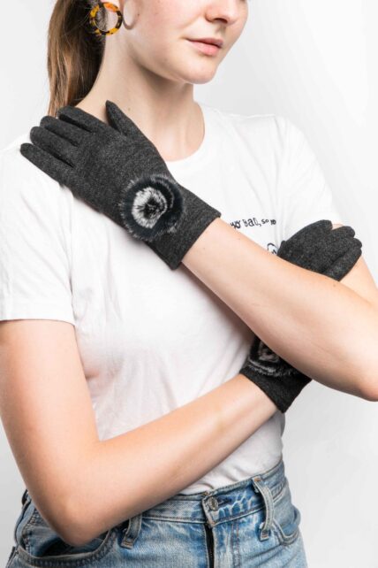Lily Gloves Black-0