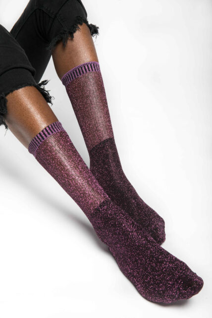 Glitter Socks Pink-703
