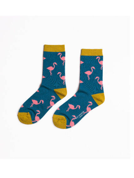 Flamingo Socks Blue-1350