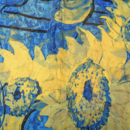 Sunflowers Scarf Yellow-1437
