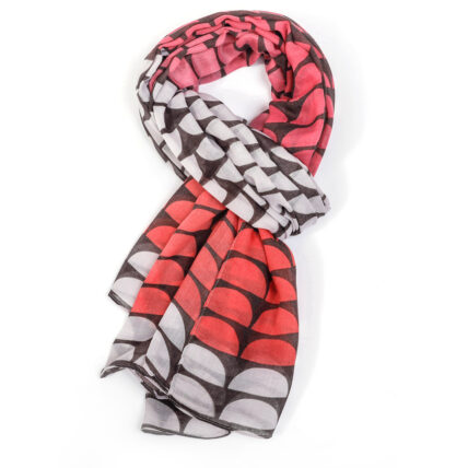 Scallops Scarf Pink-1385