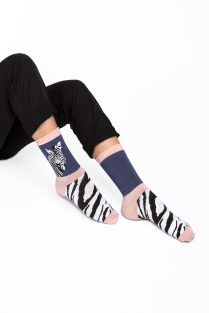 Wild Zebra Socks Navy-0
