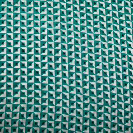 Little Squares Scarf Green-1682