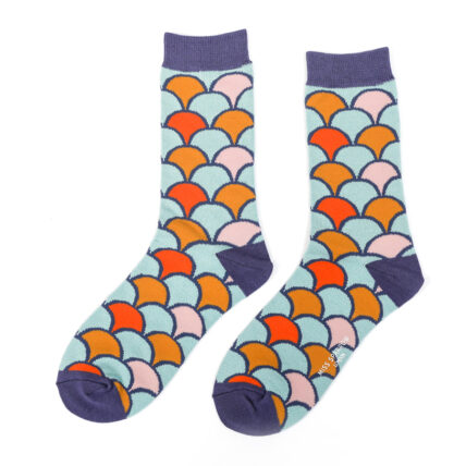 Scallops Socks Aqua-0