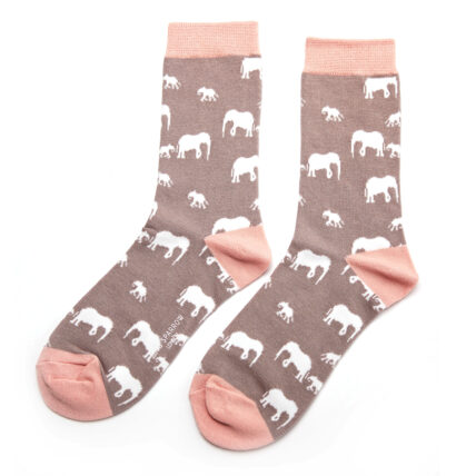 Elephants Socks Grey-0