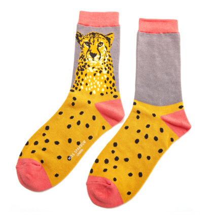 Wild Cheetah Socks Grey-0