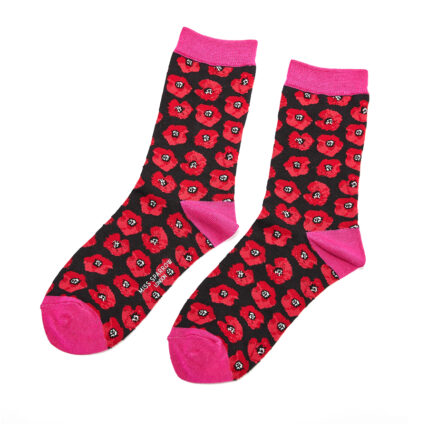 Poppies Socks Black-0