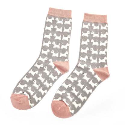 Scottie Dogs Socks Grey-0