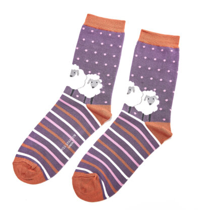 Sheep Friends Socks Purple-0