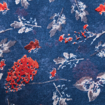 Floral Scarf Navy-1860