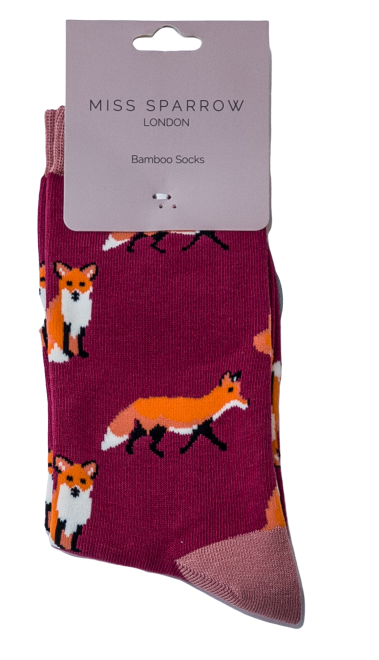 Foxes Socks Powder Blue (Damson)-2527