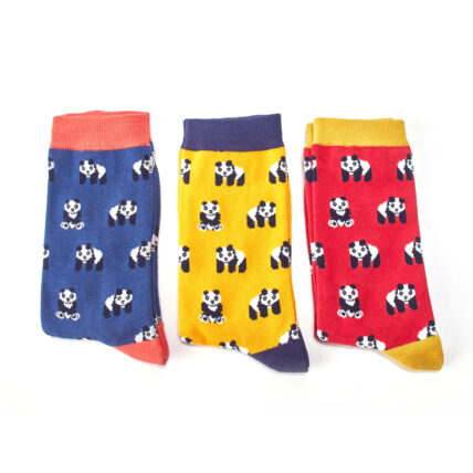 Mr Heron Pandas Socks Blue-1823