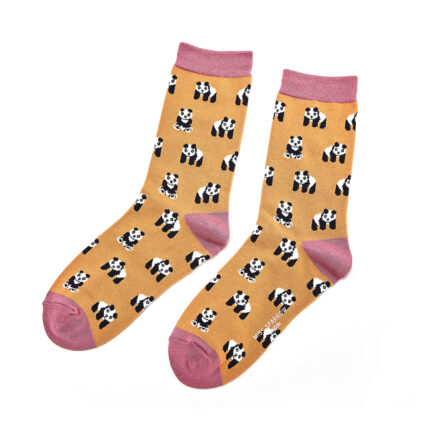 Pandas Socks Mustard-0