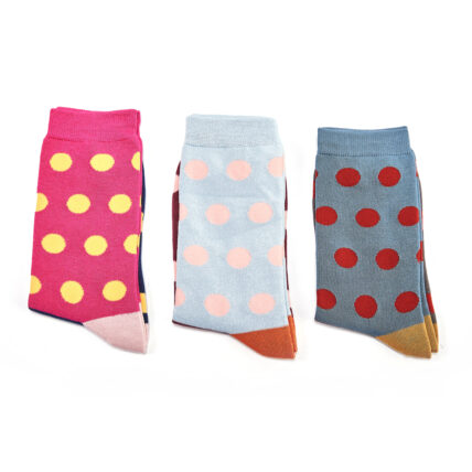 Spotty Socks Pink-1789