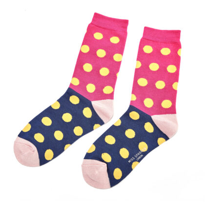 Spotty Socks Pink-0