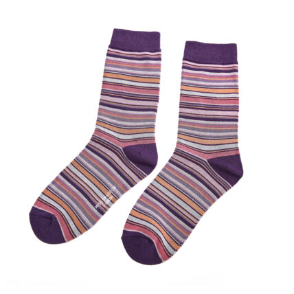 Stripes Socks Purple-0