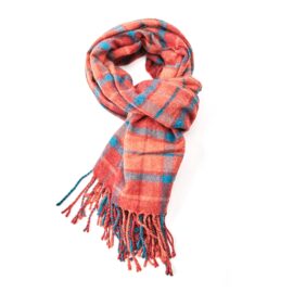 Alice Tartan Scarf Orange-0