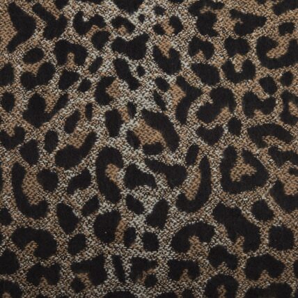 Leopard Tartan Scarf Beige-2075