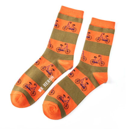 Mr Heron Bikes Socks Orange-0