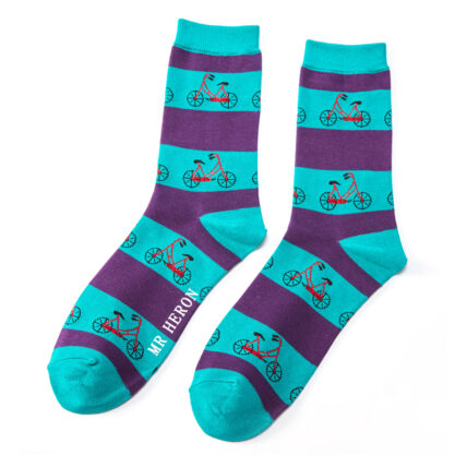 Mr Heron Bikes Socks Turquoise-0