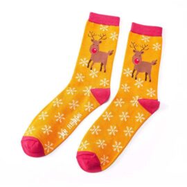 Mr Heron Rudolph Socks Mustard-0