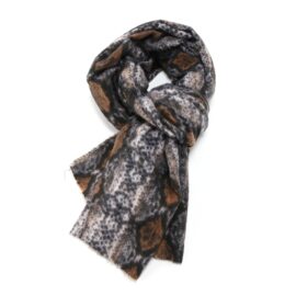 Snakeskin Print Scarf-0
