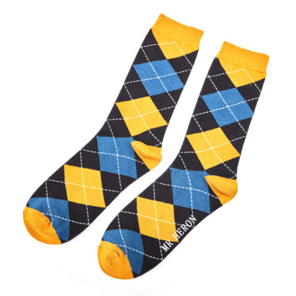 Mr Heron Argyle Socks Mustard-0