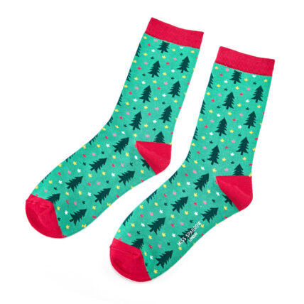 Christmas Trees Socks Green-0