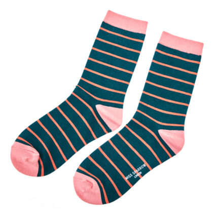 Thin Stripes Socks Teal-0