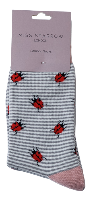 Ladybirds Socks Grey-2505
