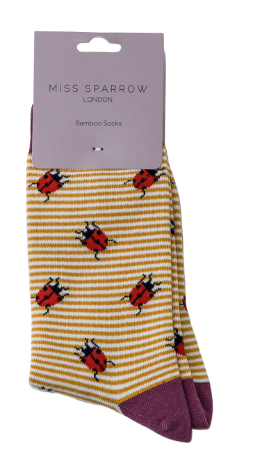 Ladybirds Socks Mustard-2506