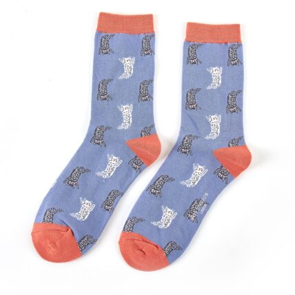Lazy Cats Socks Blue-0