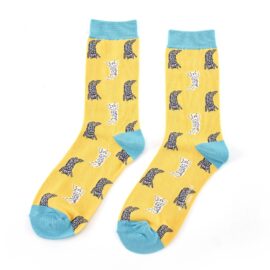 Lazy Cats Socks Yellow-2238