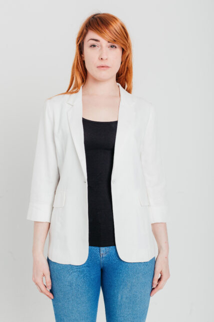 Linen Jacket Off White-0