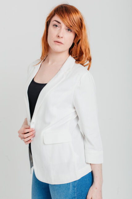 Linen Jacket Off White-2586