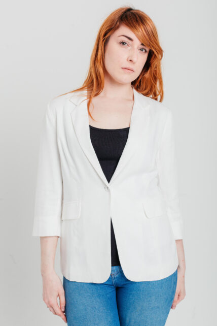 Linen Jacket Off White-2587