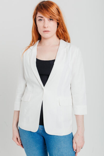Linen Jacket Off White-2588