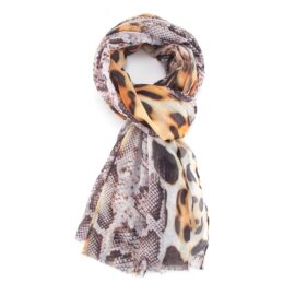 Animal Scarf Brown-0
