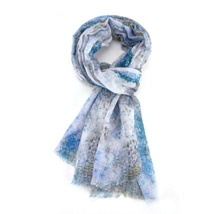 Abstract Animal Scarf Blue-0