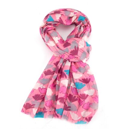 Tulips Scarf Hot Pink-2364