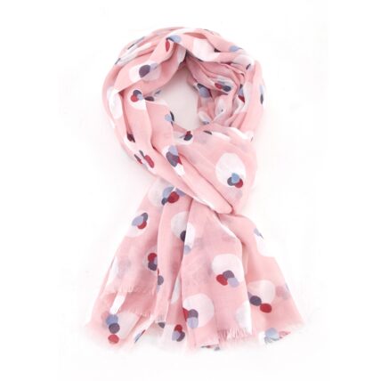 Painted Splodges Scarf Pink-2344