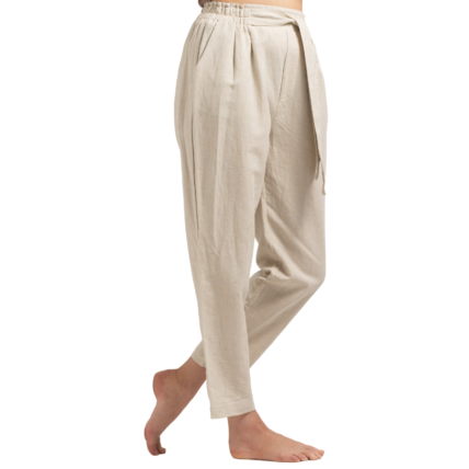 Linen Trousers Beige-0