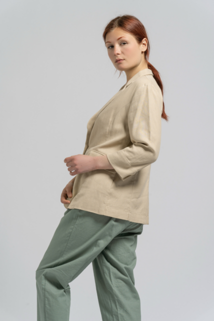 Linen Jacket Beige-4269