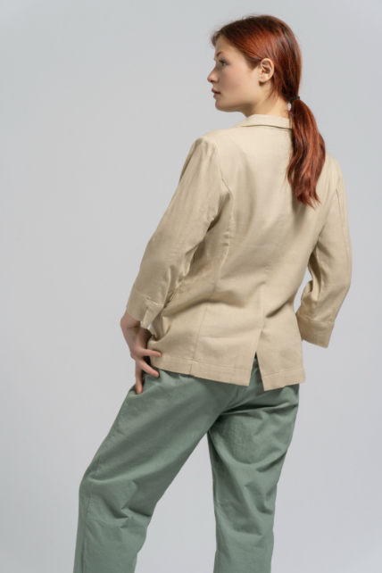 Linen Jacket Beige-4270