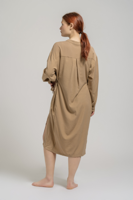 Waisted Dress Camel-4280