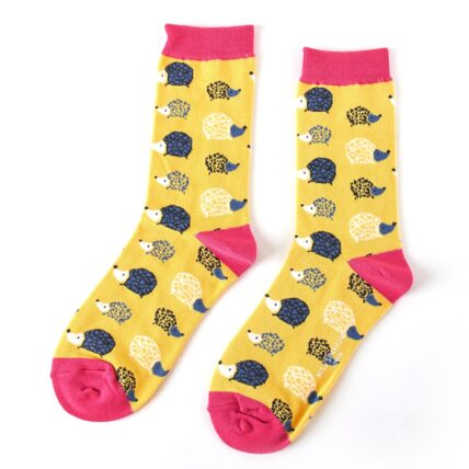 Hedgehogs Socks Yellow-2681