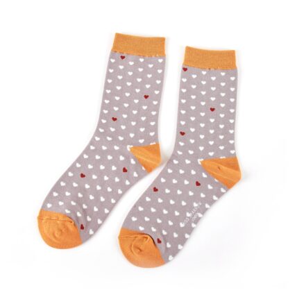 Little Hearts Socks Grey-0