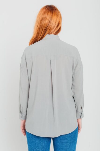 Grey Tencel Shirt-2889