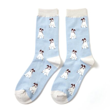 Fox Terriers Socks Powder Blue-0