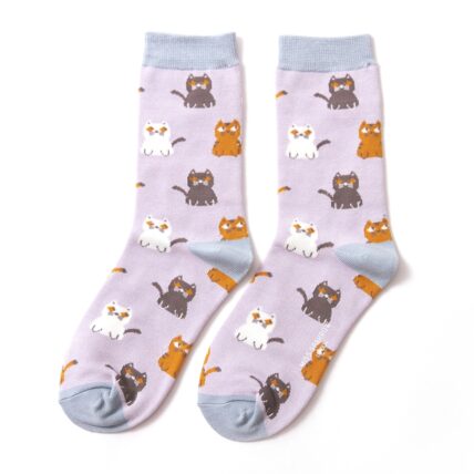 Little Kitties Socks Silver-0